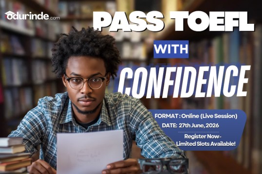 4-Week TOEFL Preparation Course in Nigeria: Build Confidence, Improve Your Score, and Study Abroad with Ease